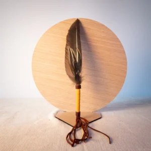 Abanico de pluma simple