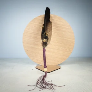 Abanico de pluma simple